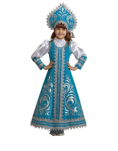 Russian Snegurka Costume Girls